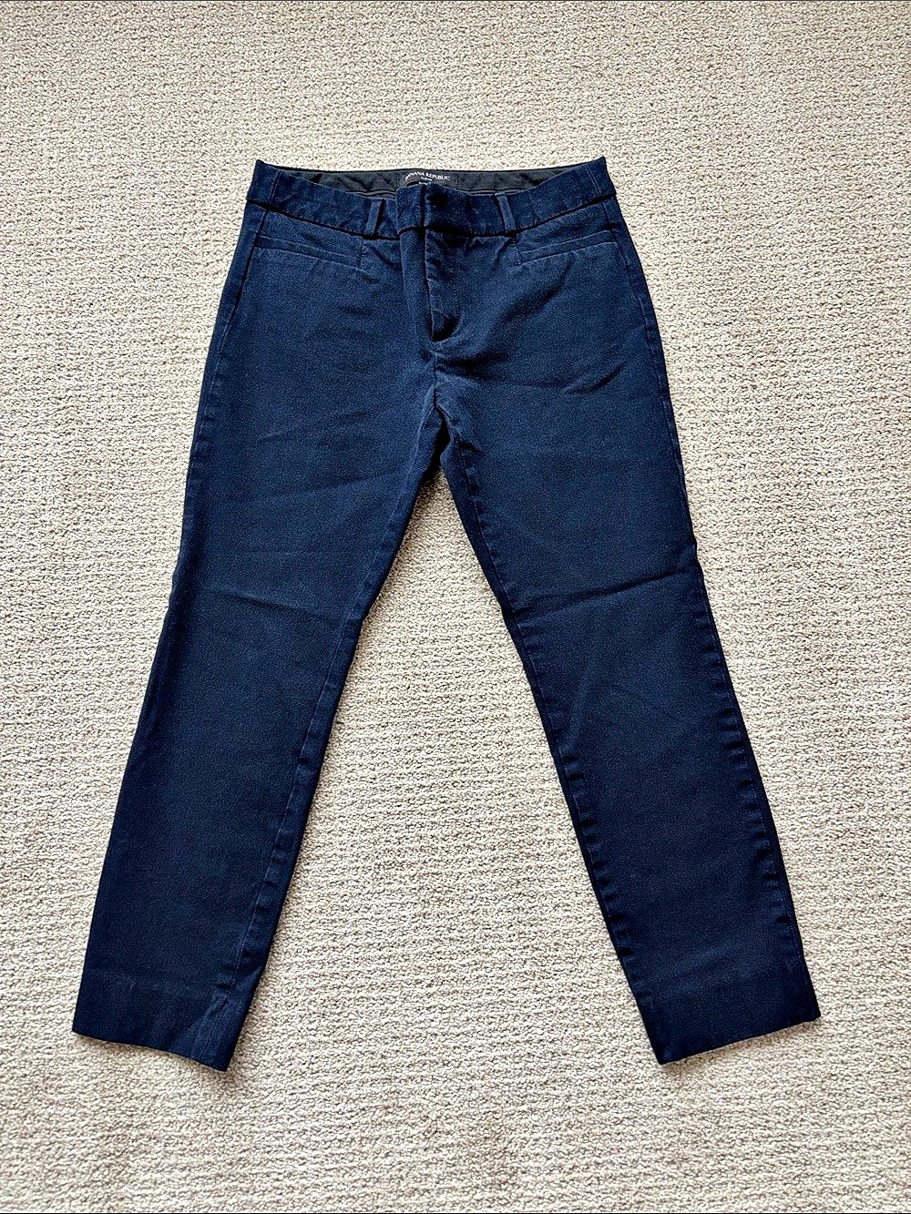 Banana Republic Sloan Ankle Pant Women's Blue Chino Pants